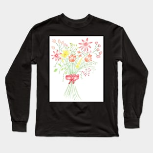 Happy bouquet of flowers Long Sleeve T-Shirt